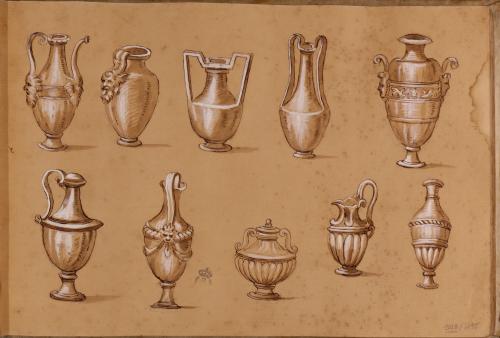 Estudio de distintos tipos de jarras metálicas romanas