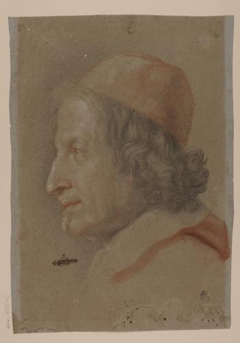 Retrato de perfil del Cardenal Antonio Barberini