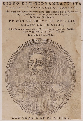 Libro di M. Giovambattista Palatino cittadino romano