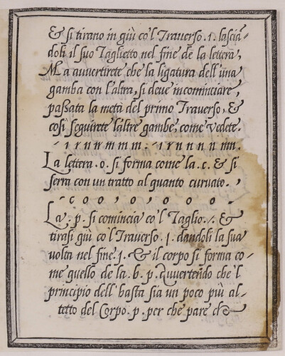 E si tirano in giù co'l traverso i lasciandoli il suo taglieto nel fine de la lettera...