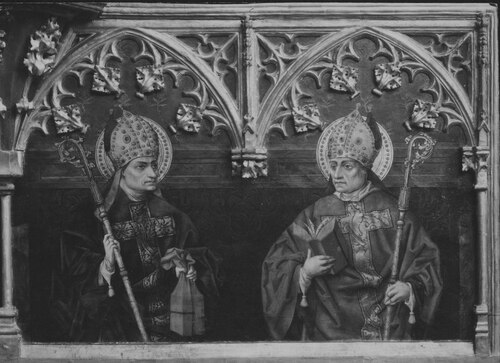 Padres de la Iglesia. Retablo de los Gozos de Santa María, Jorge Inglés (Detalle)