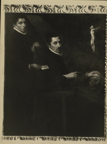 Retrato del canonista Juan de Narbona con su secretario