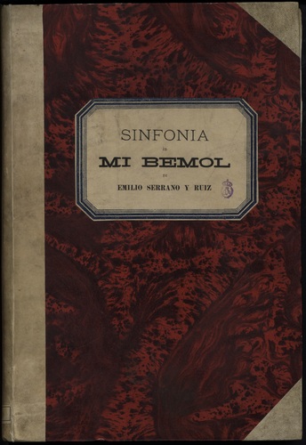 Sinfonía in Mi bemol [Música manuscrita] / di Emilio Serrano y Ruiz.