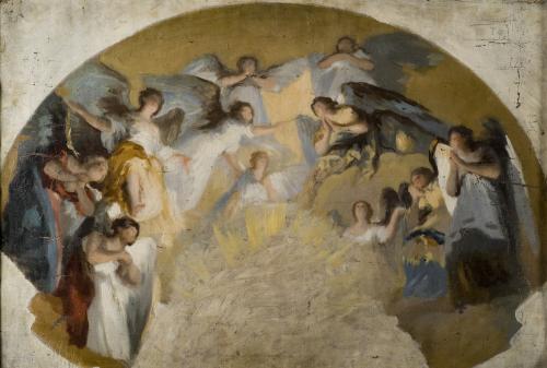 Boceto de los frescos de San Antonio de la Florida (ábside)